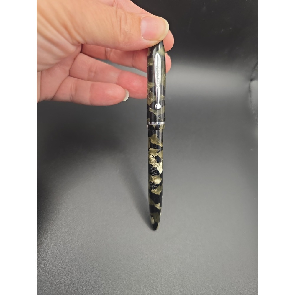 VTG 1930s Sheaffer Balance Fountain Pen Grey Pearl Black 3 Nib For Restoration - Picture 1 of 10